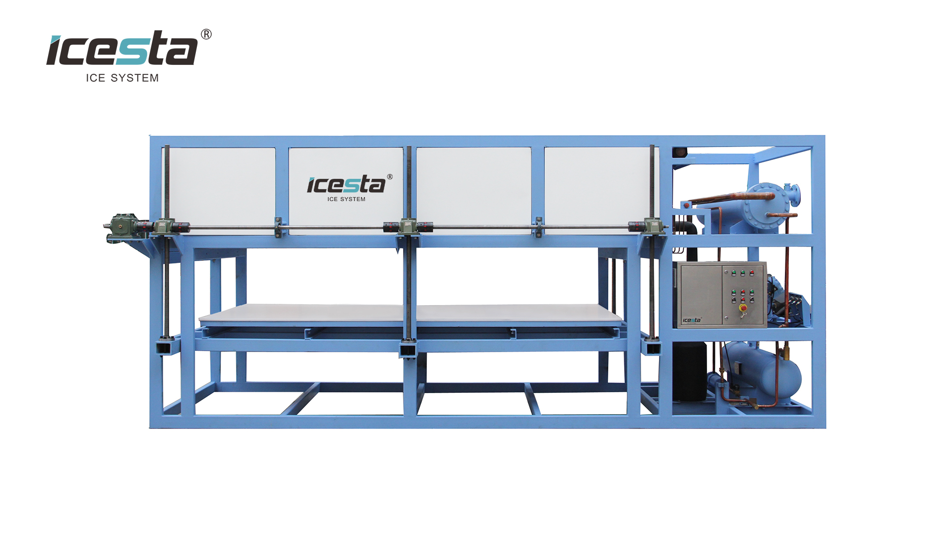 15 toneladang Direct Cooling Block Ice Machine