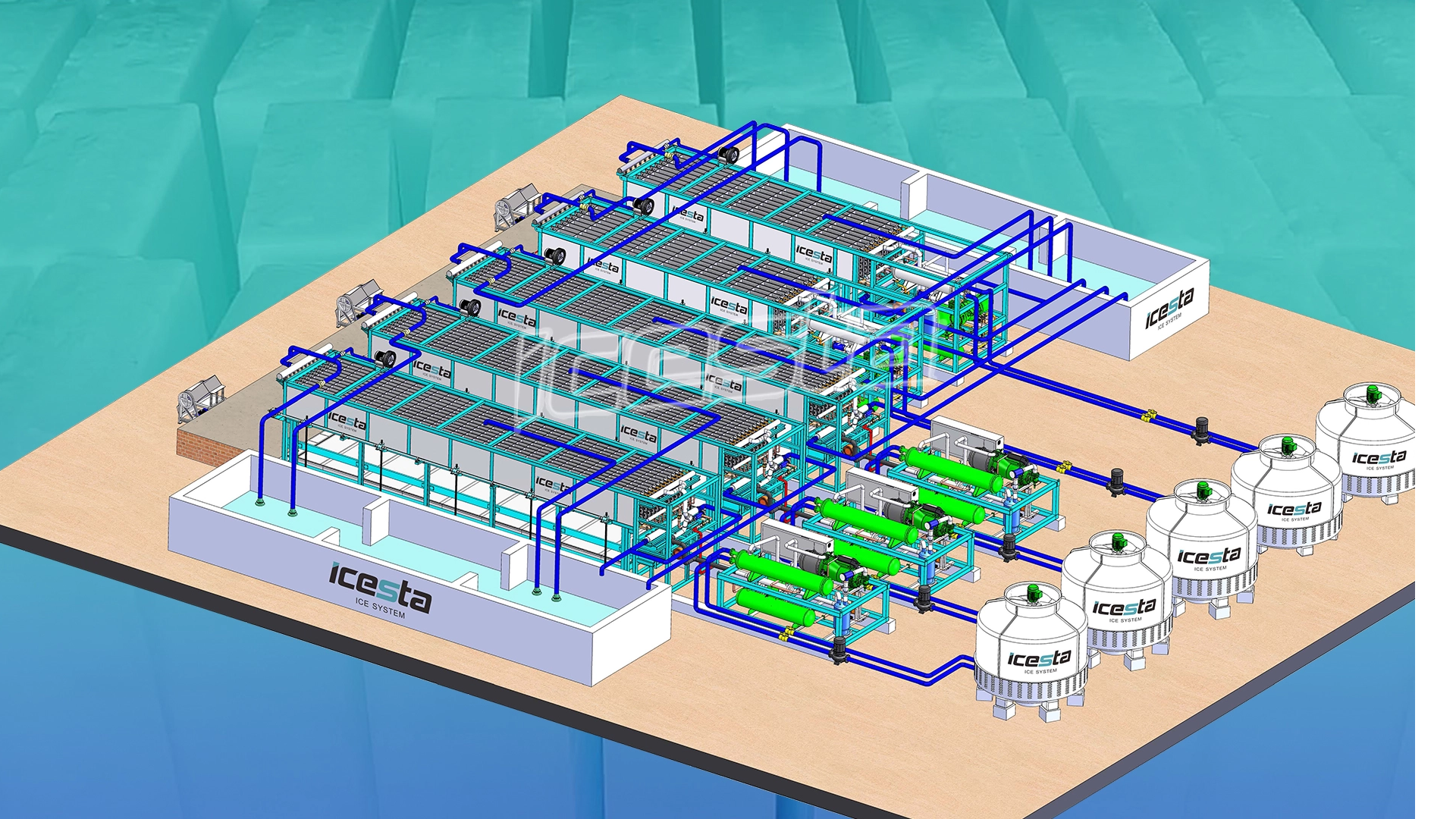 Pag-aaral ng Kaso: Bumuo ang ICESTA ng 120T/Day All-Weather Direct Cooling Ice Plant sa Hodeidah, Yemen