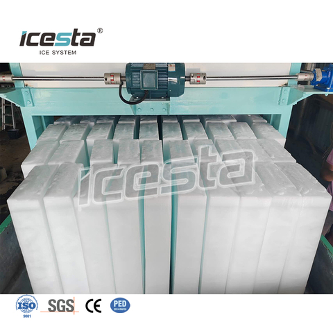 Custom na ICESTA 13.5Ton/Day Direct Cooling Block Ice Making Making