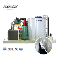 Mesin Es Serpihan Industri ICESTA 30 Ton dengan Rak Kompresor Piston