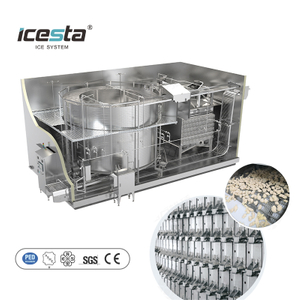 Icesta autom&aacute;tico iqf espiral freezer m&aacute;quina de congelamento r&aacute;pido industrial compacto e higi&ecirc;nico auto-empilhamento espiral freezer