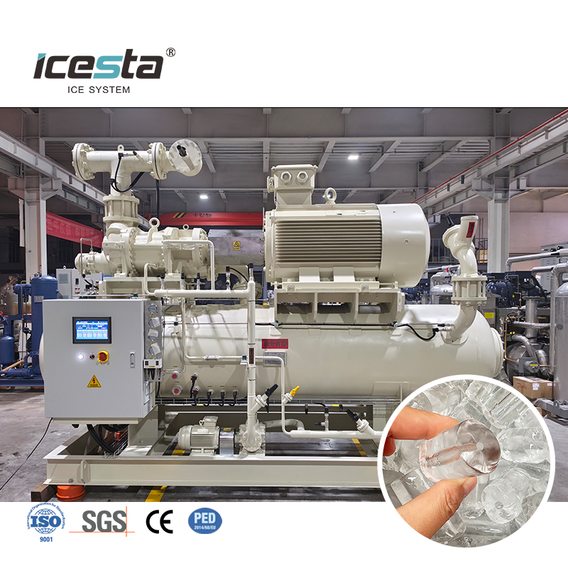 ICEST Ammonia Refrigeration Compressor Unit ระบบทำความเย็นคอมเพรสเซอร์ประสิทธิภาพสูงสำหรับเครื่องทำน้ำแข็งและห้องเย็น