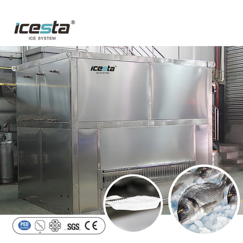 Mesin Pembuat Es Piring Berkualitas Tinggi ICESTA yang Disesuaikan 1-5 Ton $10000 - $30000