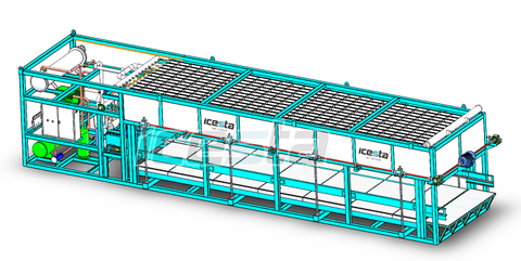 ICESTA Customized na awtomatikong Energy Saving Mahabang Buhay ng Serbisyo mataas na kalidad 15t pang-industriya direktang paglamig ng ice block making machine $45000 ~ $53000