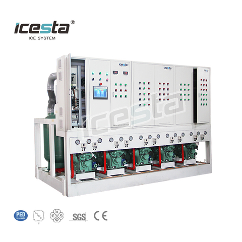 ICESTA keandalan tinggi Umur Panjang 210hp unit kondensasi kompresor piston Paralel Industri besar $140000