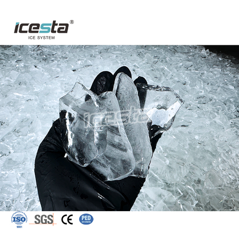Mesin Es Plat Industri Otomatis ICESTA 10 Ton 304SS