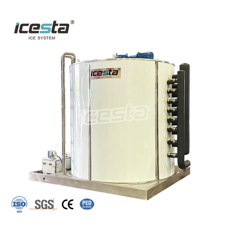 ICESTA 30 Ton Bawat Araw Flake Ice Machine Evaporator