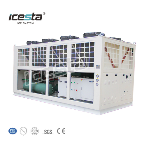 ICESTA 210HP Parallel Piston Compressor Condensing Unit para sa Industrial Rack System