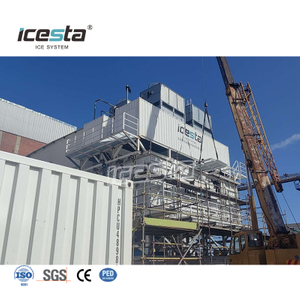 ICESTA 120 Ton Containerized Flake Ice Plant na may Ice Storage System