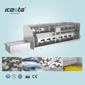 ICESTA Iqf Processing Line Automic Cryogenic Durian Quick Freeze Tunnel Freezer Para sa Food Processing Industry
