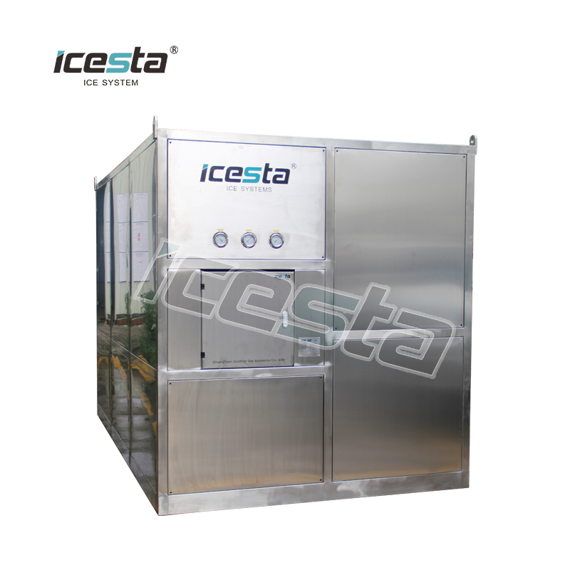 M&aacute;quina competitiva e f&aacute;cil de opera&ccedil;&atilde;o de cubos de gelo de a&ccedil;o inoxid&aacute;vel de 5 toneladas / dia da China $ 20.000 - $ 30.000