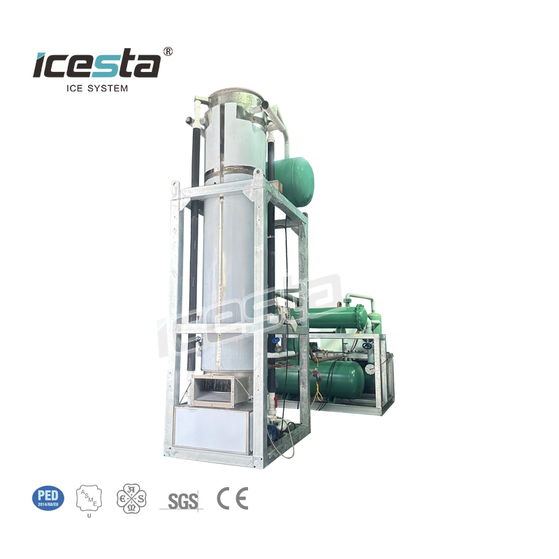 M&aacute;quina de gelo tubular industrial ICESTA de 20 toneladas