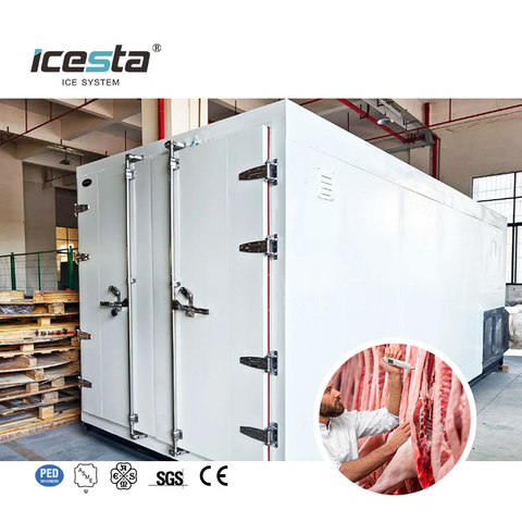Stainless Steel Industrial Air Blast Freezer Para sa Automic Chicken Beef Mutton Storage 