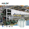 ICESTA 5-15t เครื่องทำน้ำแข็งบล็อกระบายความร้อนโดยตรงชุบสังกะสี