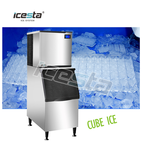 Icesta produksi es tugas berat yang cukup 465kg/24 jam mesin es batu $1500-2500