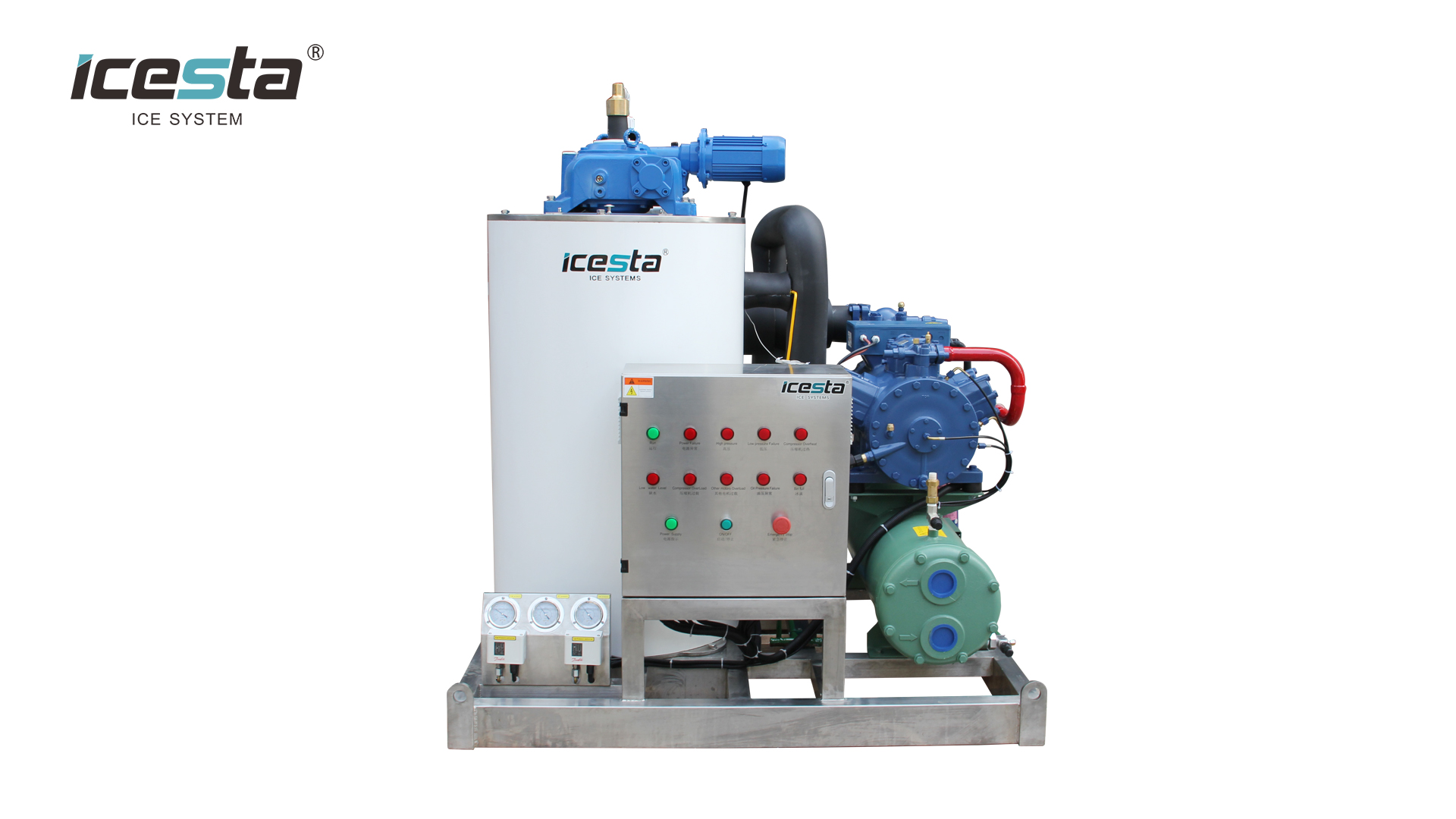 1t seawater flake ice machine