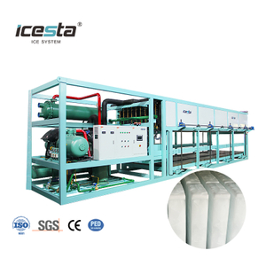 เครื่องทำน้ำแข็งบล็อกระบายความร้อนโดยตรง ICESTA 13.5 ตัน/วันแบบกำหนดเอง