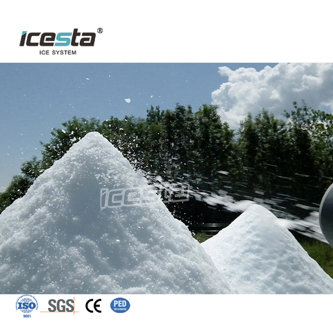 Всепогодная система оснежения ICESTA с компрессором Bizter, открытый снегоочиститель 20/50/100 тонн для горнолыжного курорта