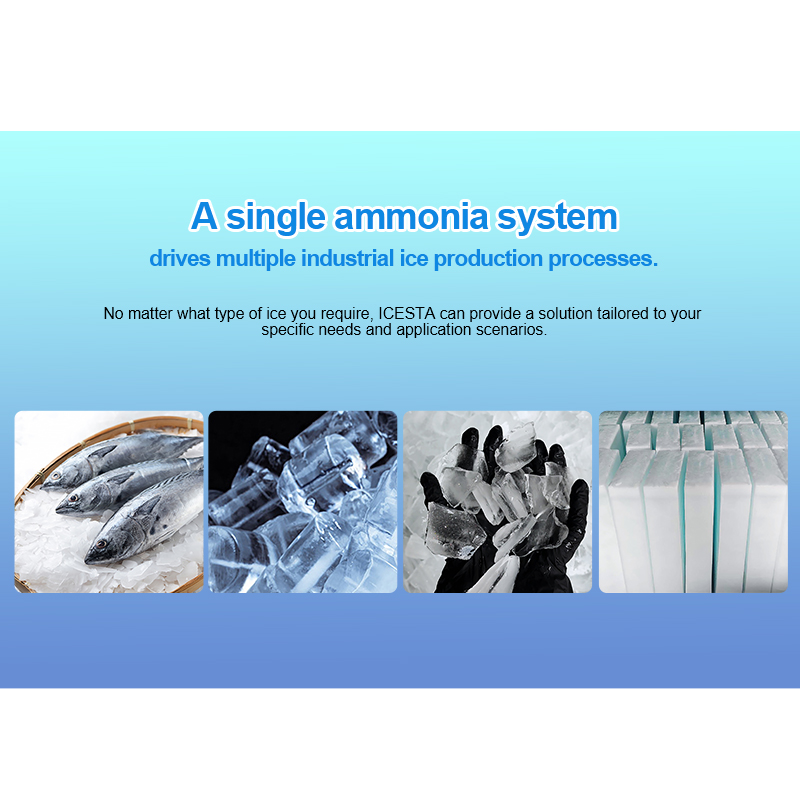 ICEST Ammonia Refrigeration Compressor Unit ระบบทำความเย็นคอมเพรสเซอร์ประสิทธิภาพสูงสำหรับเครื่องทำน้ำแข็งและห้องเย็น