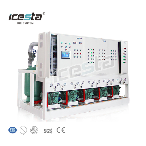 ICESTA keandalan tinggi Umur Panjang 210hp unit kondensasi kompresor piston Paralel Industri besar $140000