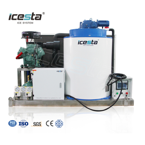 ICESTA 5t 10t 15 Ton Bawat Araw Industrial Flake Ice Machine