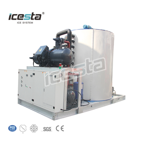 ICESTA 20 Ton Industrial Flake Ice Machine na may Sikat na Compressor